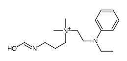 2-(N-ethylanilino)ethyl-(3-formamidopropyl)-dimethylazanium结构式