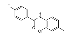 N-(2-Chloro-4-iodophenyl)-4-fluorobenzamide structure