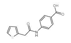 4-[(2-thiophen-2-ylacetyl)amino]benzoic acid Structure