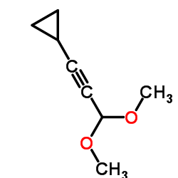 (3,3-Dimethoxy-prop-1-ynyl)-cyctopropane Structure