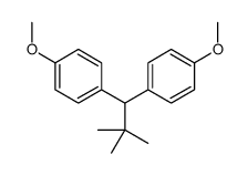 1-methoxy-4-[1-(4-methoxyphenyl)-2,2-dimethylpropyl]benzene结构式