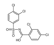 2,4-dichloro-N-(3,4-dichlorophenyl)sulfonylbenzamide结构式