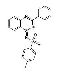 3-phenyl-1-(toluene-4-sulfonylamino)-1λ4-benzo[1,2,4]thiadiazine结构式