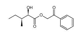 2-oxo-2-phenylethyl (2R,3S)-2-hydroxy-3-methylpentanoate结构式