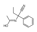 N-(α-Cyano-α-ethylbenzyl)acetamide structure