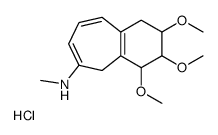 methyl-(2,3,4-trimethoxy-2,3,4,5-tetrahydro-1H-benzo[7]annulen-6-yl)azanium,chloride结构式