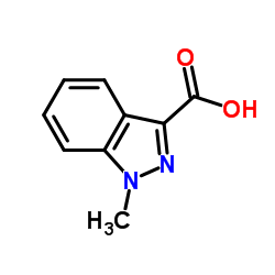 1-Methyl-3-indazolecarboxylic acid structure