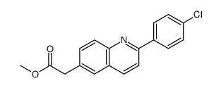 methyl 2-[2-(4-chlorophenyl)quinolin-6-yl]acetate Structure