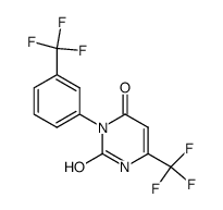 2-Hydroxy-6-trifluoromethyl-3-(3-trifluoromethyl-phenyl)-3H-pyrimidin-4-one Structure