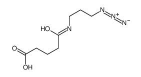 5-(3-azidopropylamino)-5-oxopentanoic acid结构式