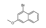 1-bromo-3-methoxynaphthalene structure