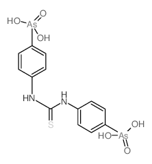 [4-[(4-arsonophenyl)thiocarbamoylamino]phenyl]arsonic acid Structure