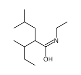 N-ethyl-3-methyl-2-(2-methylpropyl)pentanamide结构式