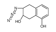 (6R,7R)-6-azido-5,6,7,8-tetrahydronaphthalene-1,7-diol结构式