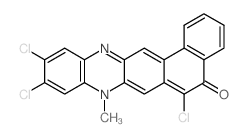 6,10,11-trichloro-8-methylnaphtho[1,2-b]phenazin-5-one结构式