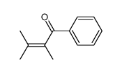 2,3-dimethyl-1-phenyl-2-butene-1-one结构式