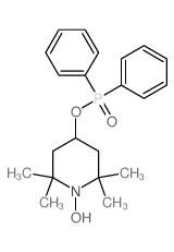 1-Piperidinyloxy, 4-[ (diphenylphosphinyl)oxy]-2,2,6, 6-tetramethyl- picture