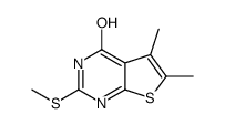 5,6-dimethyl-2-methylsulfanyl-3H-thieno[2,3-d]pyrimidin-4-one Structure