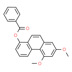 5,7-Dimethoxyphenanthren-1-ol benzoate结构式