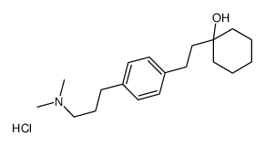 1-[2-[4-[3-(dimethylamino)propyl]phenyl]ethyl]cyclohexan-1-ol,hydrochloride结构式