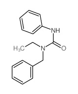 Urea,N-ethyl-N'-phenyl-N-(phenylmethyl)- structure