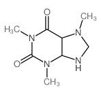 1,3,7-trimethyl-4,5,8,9-tetrahydropurine-2,6-dione结构式