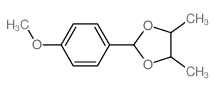 2-(4-methoxyphenyl)-4,5-dimethyl-1,3-dioxolane结构式