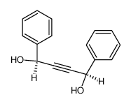(RS,SR)-1,4-diphenylbut-2-yne-1,4-diol结构式