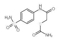 2-carbamoylsulfanyl-N-(4-sulfamoylphenyl)acetamide Structure