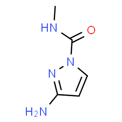 1H-Pyrazole-1-carboxamide,3-amino-N-methyl-(9CI) Structure