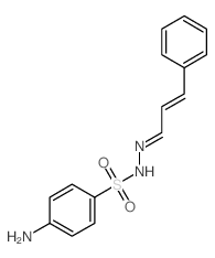 Benzenesulfonic acid,4-amino-, 2-(3-phenyl-2-propen-1-ylidene)hydrazide structure