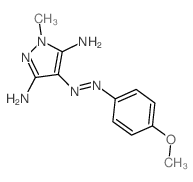 (4E)-5-imino-4-[(4-methoxyphenyl)hydrazinylidene]-1-methyl-pyrazol-3-amine Structure