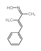 (NE)-N-(3-methyl-4-phenyl-but-3-en-2-ylidene)hydroxylamine structure