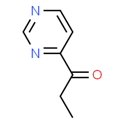 1-Propanone, 1-(4-pyrimidinyl)- (9CI) structure