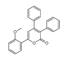6-(2-methoxyphenyl)-3,4-diphenylpyran-2-one结构式