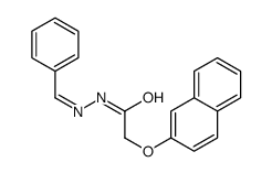 N-(benzylideneamino)-2-naphthalen-2-yloxyacetamide结构式