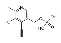 Phosphoric acid mono-(4-ethynyl-5-hydroxy-6-methyl-pyridin-3-ylmethyl) ester结构式