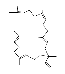 2,6,10,13,17,21-hexamethyl-13-vinyldocosa-2,6,10,16,20-pentaene结构式