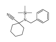 1-[benzyl(trimethylsilyl)amino]cyclohexane-1-carbonitrile结构式