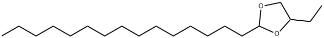 4-Ethyl-2-pentadecyl-1,3-dioxolane结构式