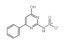 4(3H)-Pyrimidinone,2-(nitroamino)-6-phenyl- structure