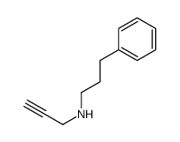 3-phenyl-N-prop-2-ynylpropan-1-amine结构式