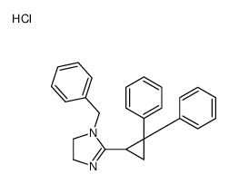 1-benzyl-2-(2,2-diphenylcyclopropyl)-4,5-dihydroimidazole,hydrochloride Structure