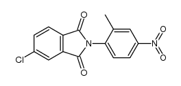 N-(4-nitro-o-tolyl)-4-chlorophthalimide结构式
