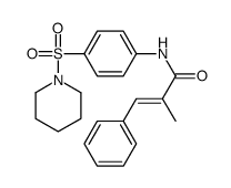 2-methyl-3-phenyl-N-(4-piperidin-1-ylsulfonylphenyl)prop-2-enamide Structure