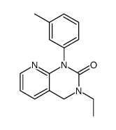 3-ethyl-1-m-tolyl-3,4-dihydro-1H-pyrido[2,3-d]pyrimidin-2-one Structure