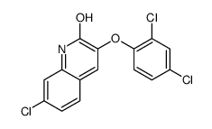 7-chloro-3-(2,4-dichlorophenoxy)-1H-quinolin-2-one结构式
