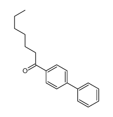 p-Heptanoylbiphenyl structure