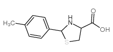 2-(2-p-tolyl)-4-thiazolidinecarboxylic acid Structure