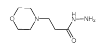 3-MORPHOLIN-4-YL-PROPIONIC ACID HYDRAZIDE Structure